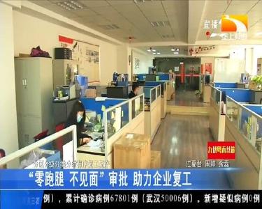 “零跑腿 不见面”审批 助力企业复工