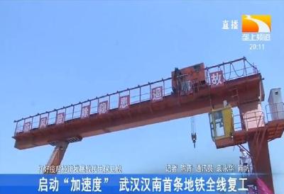 启动“加速度” 武汉汉南首条地铁全线复工