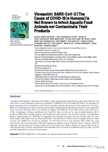 水产品放心吃！专家最新论文指出：新冠病毒不能感染水生动物！