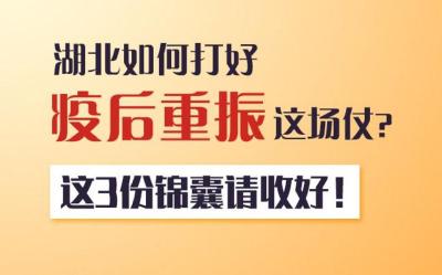 图解 | 湖北如何打好疫后重振这场仗？这3份锦囊请收好！
