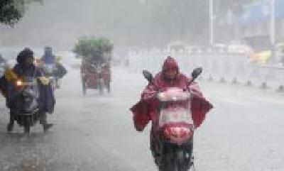 中央气象台今早发布暴雨黄色预警 湖北等地将有特大暴雨
