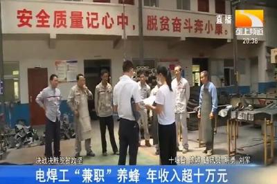 电焊工“兼职”养蜂 年收入超十万元