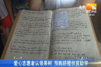 爱心志愿者认领果树 预购脐橙扶贫助学