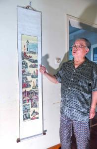 他用画笔感恩全国人民的支持 79岁爹爹绘制《武汉重启图》