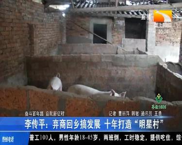 李传平弃商回乡搞发展 十年打造“明星村”