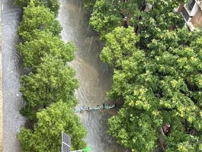 武汉咸宁拉响暴雨和雷电预警 暴雨大风来了出行注意安全