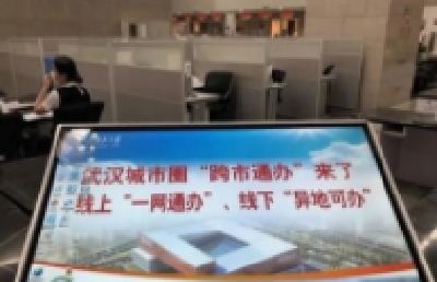 武汉城市圈9市同步启用“通办综合窗口”