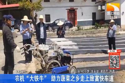 农机“大铁牛” 助力蔬菜之乡走上致富快车道