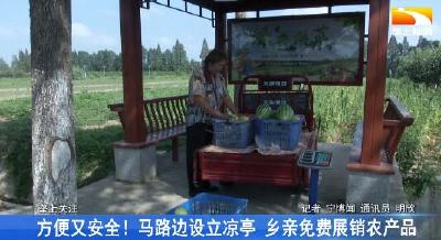 方便又安全！马路边设立凉亭 乡亲免费展销农产品