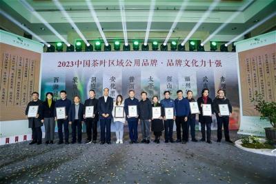  赤壁青砖茶获评“2023中国茶叶区域公用品牌·品牌文化力十强”