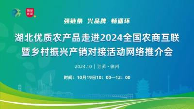 回播  | 湖北优质农产品走进2024全国农商互联暨乡村振兴产销网络推介活动