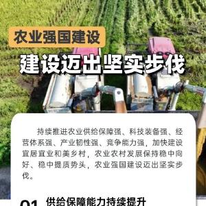 一图了解丨农业强国建设迈出坚实步伐