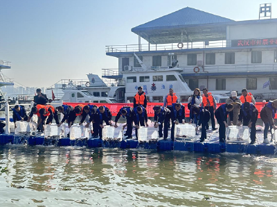 武汉首次集中开展非法捕捞案生态补偿放流活动