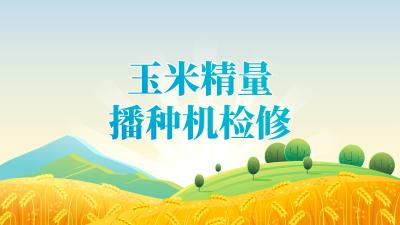 2025年“三夏”“双抢”农业生产农机检修技术指引——玉米精量播种机检修技术