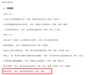 省兽药监察所科普作品在全省农产品质量安全科普大赛荣获佳绩
