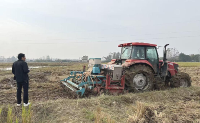 天门：秋播正当时 农机显担当