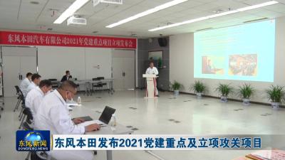 东风本田发布2021党建重点及立项攻关项目