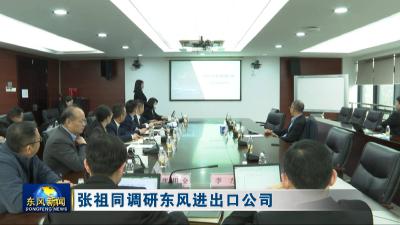 张祖同调研东风进出口公司