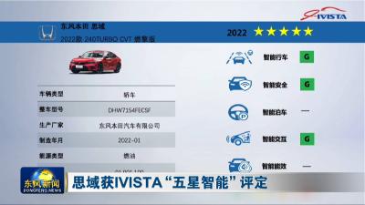 思域获IVISTA“五星智能”评定