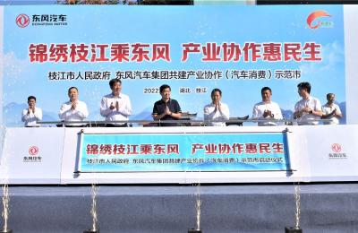 东风与枝江市共建产业协作（汽车消费）示范市
