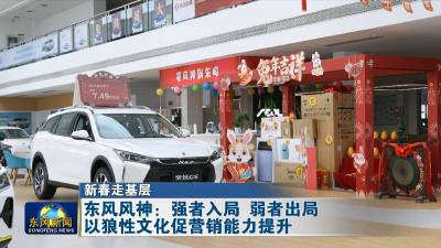新春走基层    
东风风神：强者入局 弱者出局 以狼性文化促营销能力提升