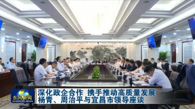 深化政企合作 携手推动高质量发展 
杨青、周治平与宜昌市领导座谈