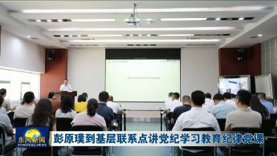彭原璞到基层联系点讲党纪学习教育纪律党课