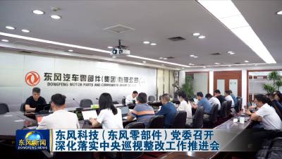 东风科技（东风零部件）党委召开  
深化落实中央巡视整改工作推进会