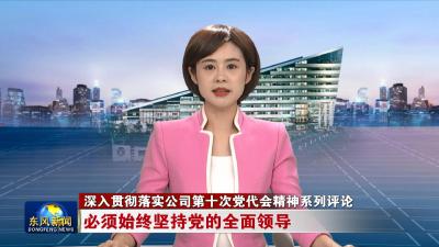 深入贯彻落实公司第十次党代会精神系列评论  必须始终坚持党的全面领导