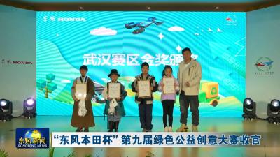 “东风本田杯”第九届绿色公益创意大赛收官