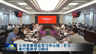 公司党委理论学习中心组（扩大）举行集体学习研讨