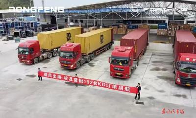 东风柳汽埃及项目首批192台KD订单发运