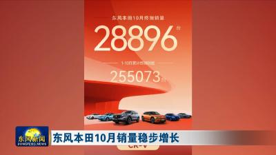 东风本田10月销量稳步增长