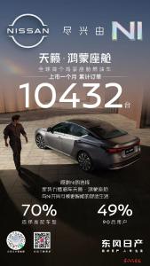东风日产天籁·鸿蒙座舱上市首月订单破万