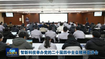 智新科技举办党的二十届四中全会精神宣讲会
