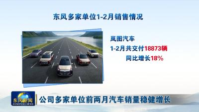 公司多家单位前两月汽车销量稳健增长
