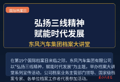 东风汽车2026年国际档案日系列宣传活动举行