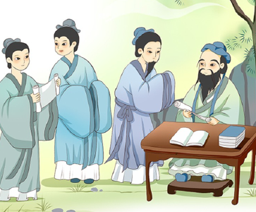 范仲淹：勤读圣贤书，尊师如重亲。礼义勿疏狂，逊让敦睦邻